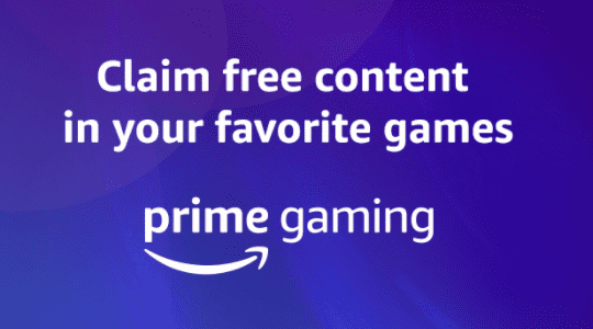 Claim free games with your Prime membership Today