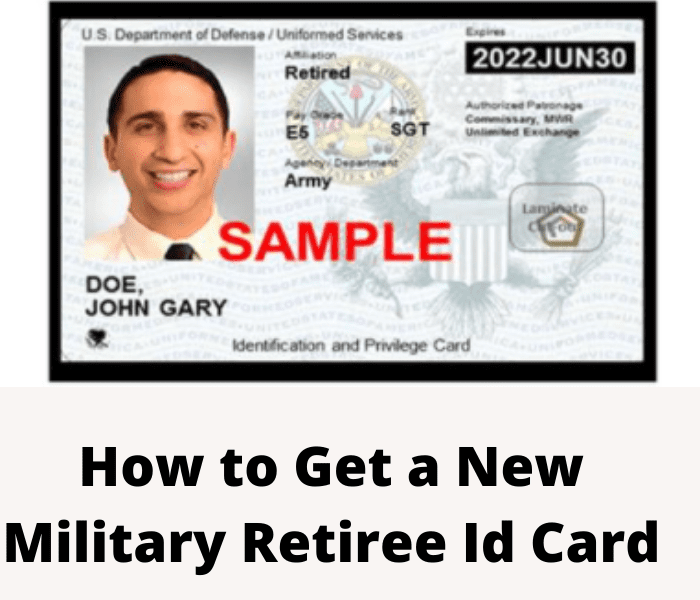 How to Get a New Military Retiree Id Card