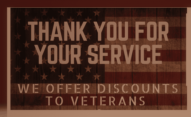 Who gives military discounts at Veterans Day?