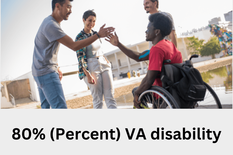 80% (Percent) VA disability 2022