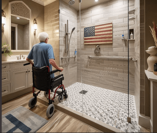 Bathroom Remodel for disable Veterans