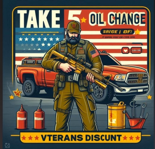 Take 5 Oil Change Veterans Discount